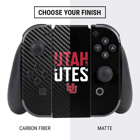 University of Utah Interlocking U Nintendo Switch Bundle Skin