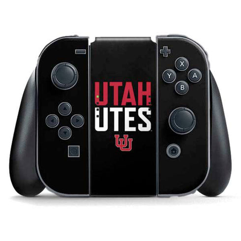 University of Utah Interlocking U Nintendo Switch (2017-2021) Joy-Con Controller Skin