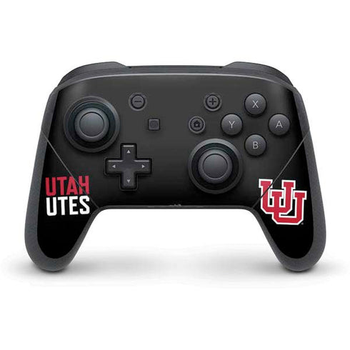 University of Utah Interlocking U Nintendo Switch Pro Controller Skin