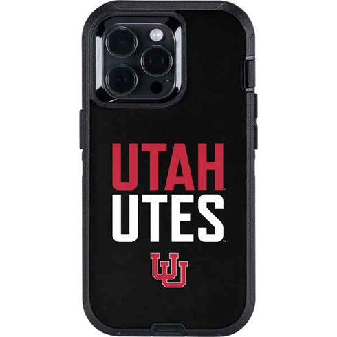 University of Utah Interlocking U Otterbox Defender iPhone Skin