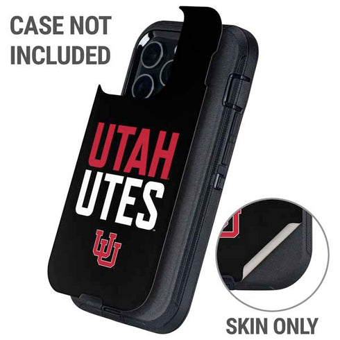 University of Utah Interlocking U Otterbox Defender iPhone Skin