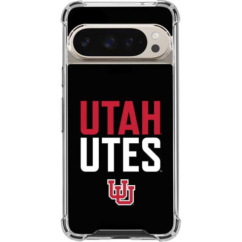 University of Utah Interlocking U Pixel 9/9 Pro Clear Case