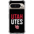 University of Utah Interlocking U Pixel 9/9 Pro Clear Case