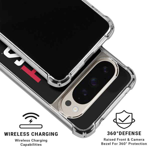University of Utah Interlocking U Pixel 9/9 Pro Clear Case