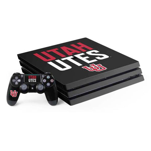 University of Utah Interlocking U PlayStation PS4 Skins