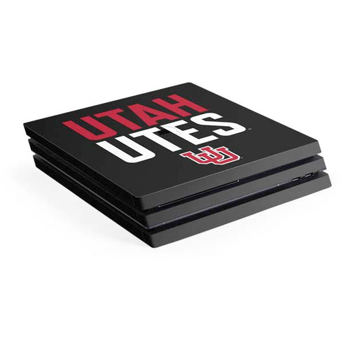 University of Utah Interlocking U PlayStation PS4 Skins
