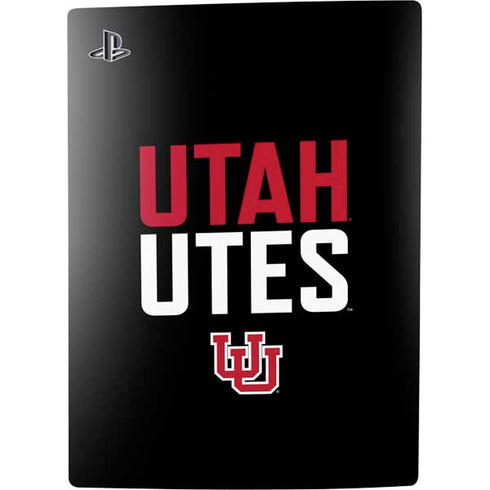 University of Utah Interlocking U PS5 Digital Edition Console Skin