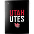 University of Utah Interlocking U PS5 Digital Edition Console Skin