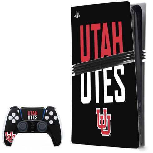 University of Utah Interlocking U PlayStation PS5 Skins