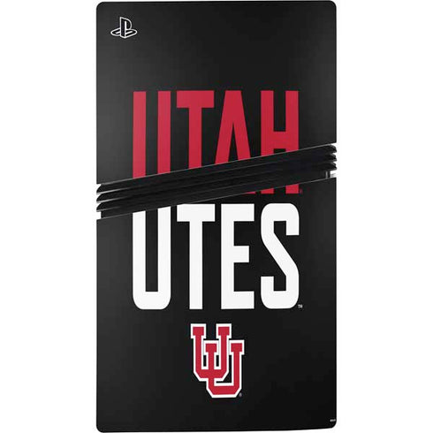 University of Utah Interlocking U PS5 Pro Console Skin