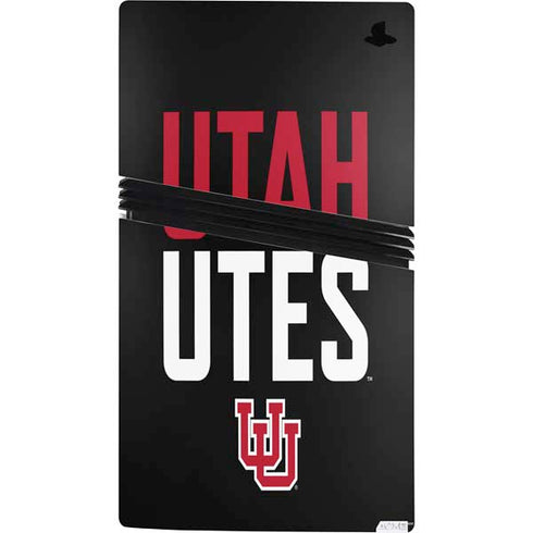 University of Utah Interlocking U PS5 Pro Console Skin