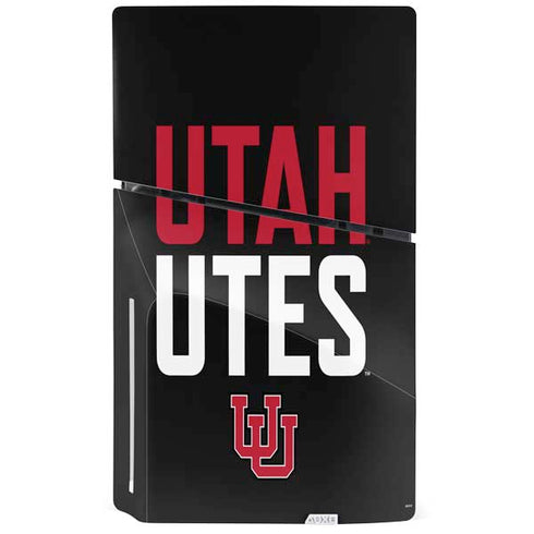 University of Utah Interlocking U PS5 Slim Disk Bundle Skin