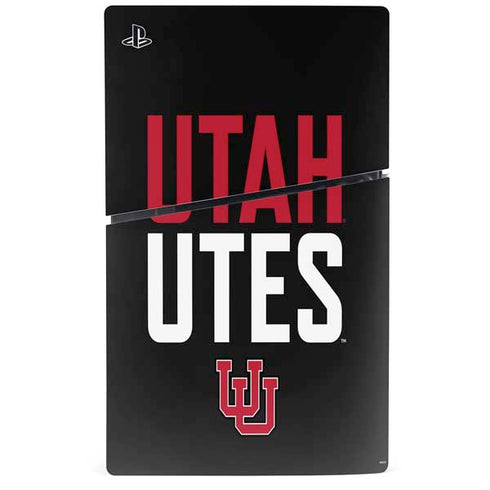 University of Utah Interlocking U PS5 Slim Disk Console Skin