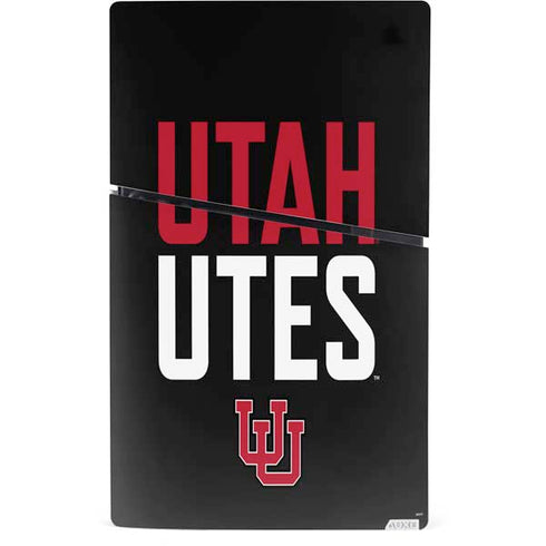 University of Utah Interlocking U PS5 Slim Digital Edition Bundle Skin
