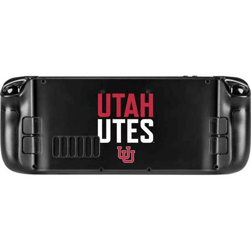University of Utah Interlocking U Steam Deck Handheld Gaming Computer Skin