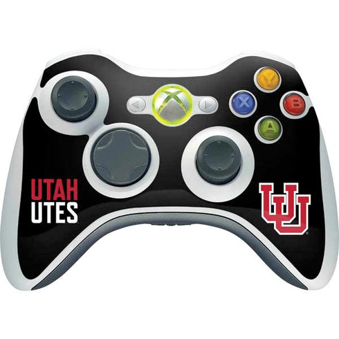 University of Utah Interlocking U Xbox 360 Wireless Controller Skin