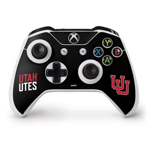 University of Utah Interlocking U Xbox One S Controller Skin