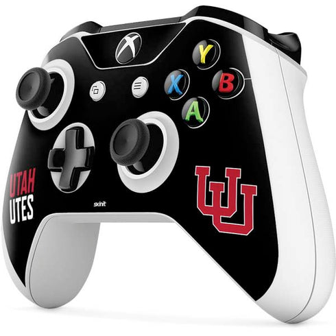 University of Utah Interlocking U Xbox One S Controller Skin