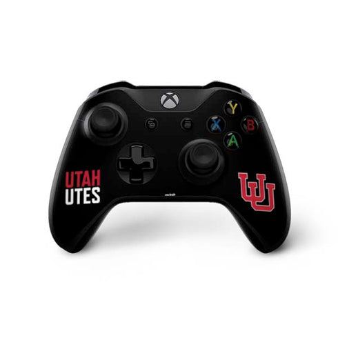 University of Utah Interlocking U Xbox One X Controller Skin