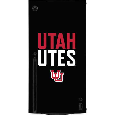 University of Utah Interlocking U Xbox Series X Console Skin