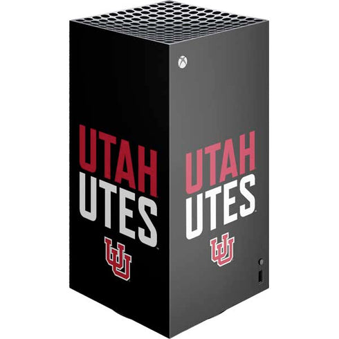 University of Utah Interlocking U XBox Series X Digital Edition Console Skin