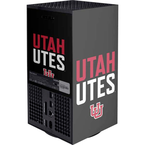 University of Utah Interlocking U XBox Series X Digital Edition Console Skin