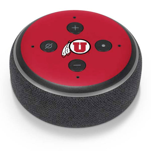 University of Utah Logo Amazon Echo Dot Skin