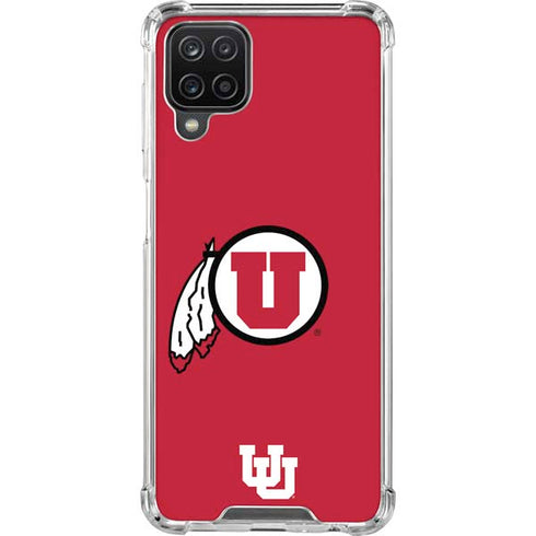 University of Utah Logo Galaxy A12 Clear Case