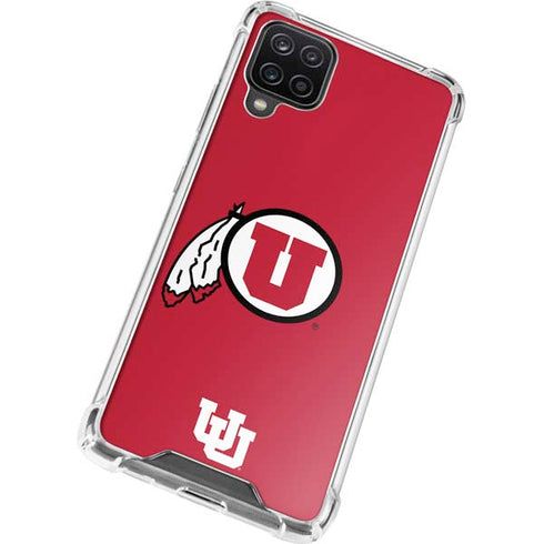 University of Utah Logo Galaxy A12 Clear Case