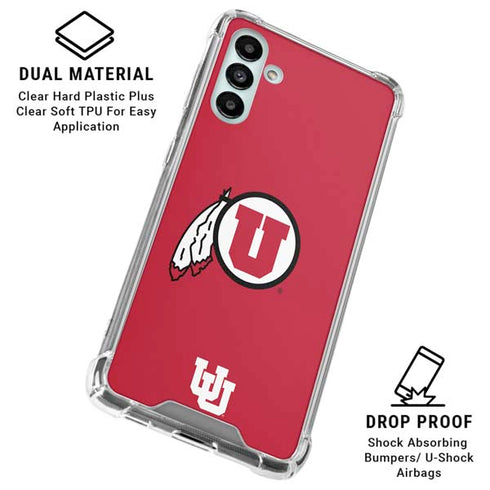 University of Utah Logo Galaxy A13 5G Clear Case
