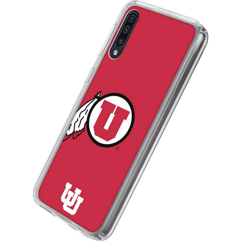 University of Utah Logo Galaxy A50 Clear Case