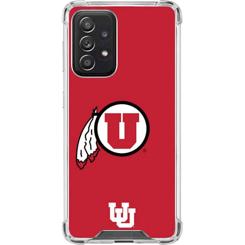 University of Utah Logo Galaxy A52 5G Clear Case