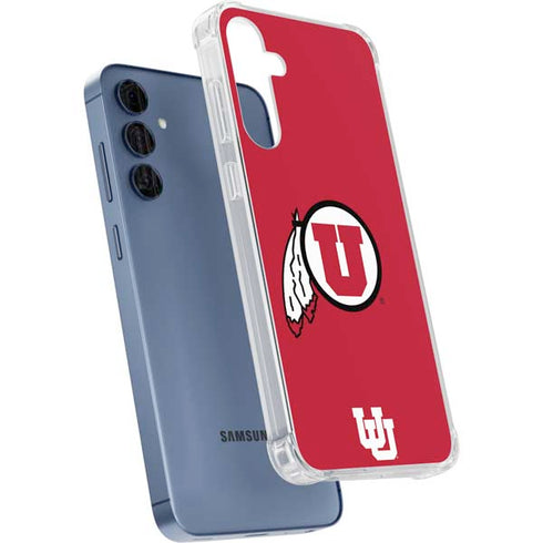 University of Utah Logo Galaxy A55 5G Clear Case