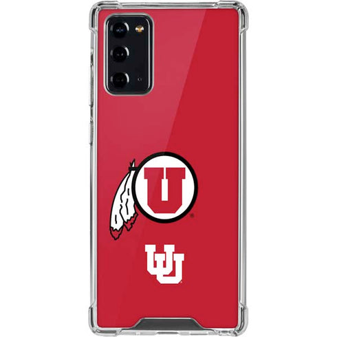 University of Utah Logo Galaxy Note20 5G Clear Case