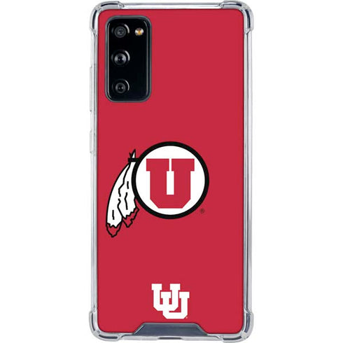 University of Utah Logo Galaxy S20 FE Clear Case