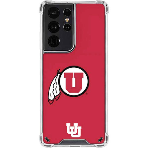 University of Utah Logo Galaxy S21 Ultra 5G Clear Case