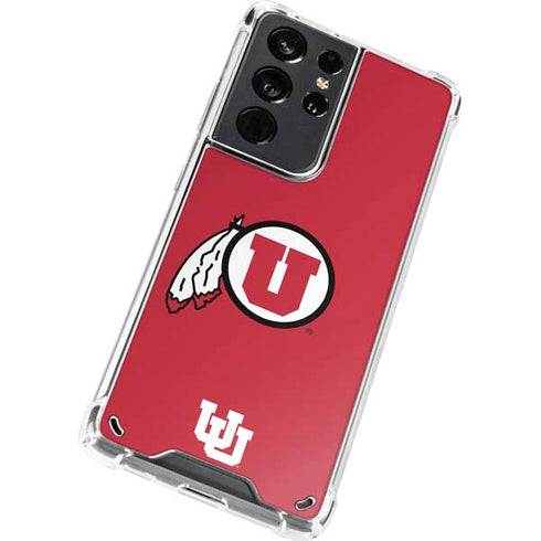 University of Utah Logo Galaxy S21 Ultra 5G Clear Case