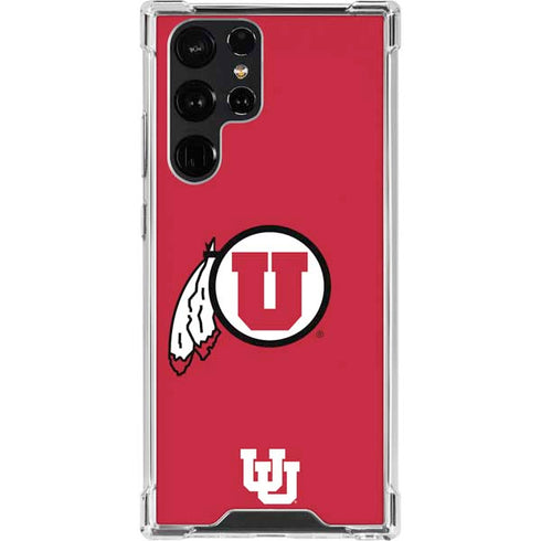 University of Utah Logo Galaxy S23 Ultra Clear Case