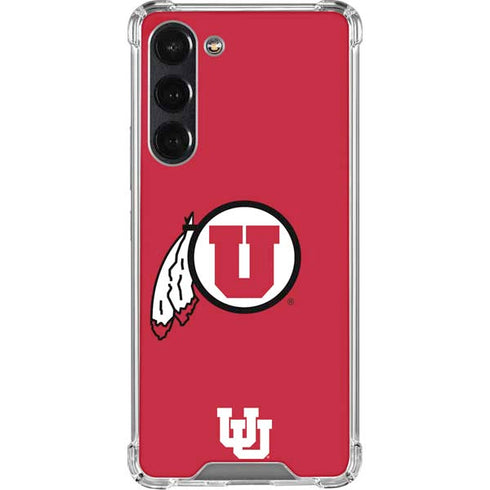 University of Utah Logo Galaxy S24 FE Clear Case