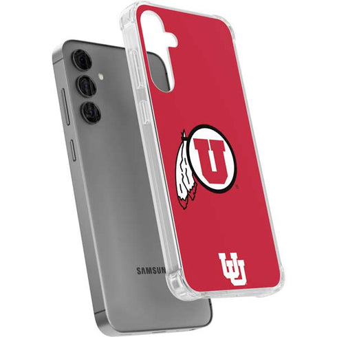 University of Utah Logo Galaxy S24 Plus Clear Case