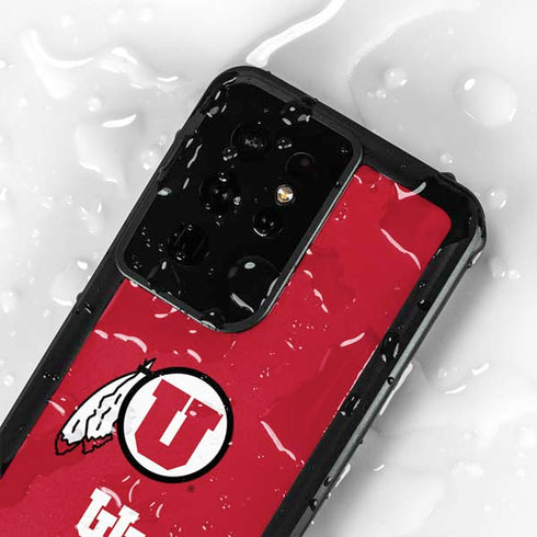 University of Utah Logo Galaxy S24 Ultra Waterproof Case