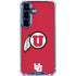 University of Utah Logo Galaxy S25 FE Clear Case