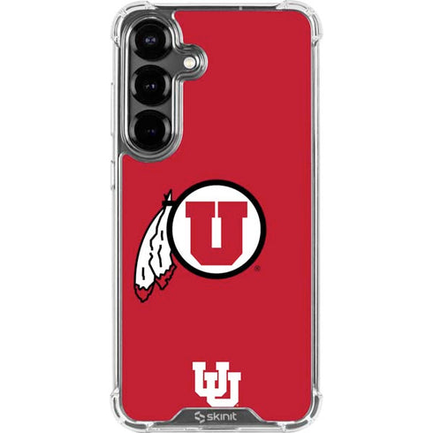 University of Utah Logo Galaxy S26 Clear Case