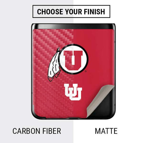 University of Utah Logo Galaxy Z Flip Skin
