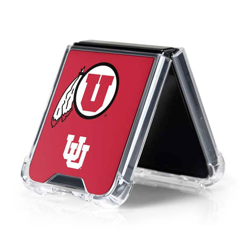 University of Utah Logo Galaxy Z Flip5 5G Clear Case