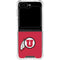 University of Utah Logo Galaxy Z Flip6 Clear Case