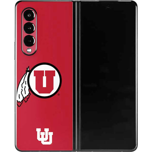 University of Utah Logo Galaxy Z Fold3 5G Skin