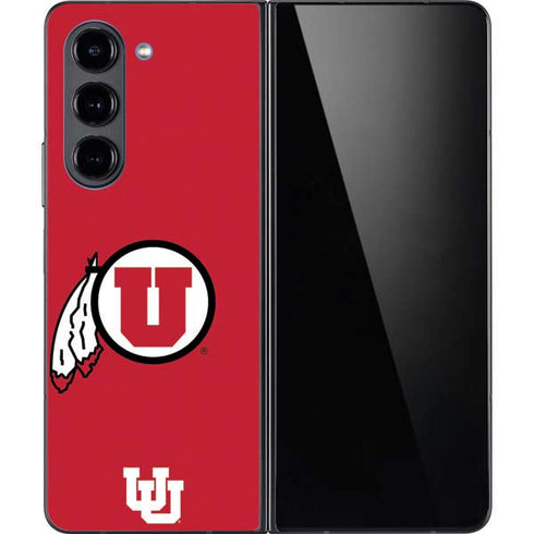 University of Utah Logo Galaxy Z Fold5 5G Skin