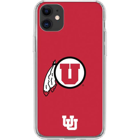 University of Utah Logo iPhone 11 Clear Case