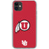 University of Utah Logo iPhone 11 Clear Case